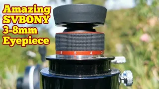 Amazing SVBONY SV215 1.25" 3mm-8mm Planetary Zoom Eyepiece, Unboxing, Review, Daylight Test