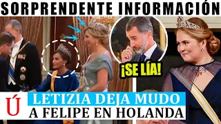 Letizia ROMPE EL PROTOCOLO y Máxima de Holanda le da una LECCIÓN junto a su hija Amalia y Felipe VI