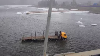 Переезд через Иркут в районе поселка Шаманка