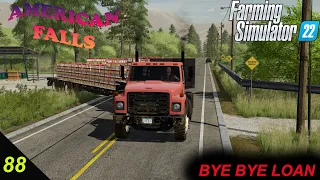 American Falls Ep 88     The first of the last years harvest     Farm Sim 22