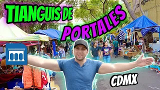 TIANGUIS DE PORTALES. Ciudad de México | 4K | Antigüedades, Reliquias, vintage. Nostalgia 🥹