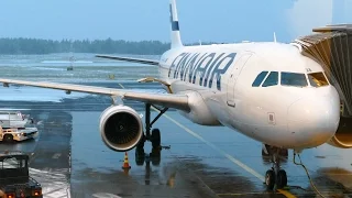 AY364 Finnair flight from Oulu to Helsinki - A320 OH-LXA