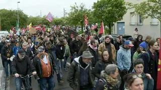 1er mai: départ de la manifestation à Rennes | AFP Images