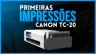 CANON TC-20 | PRIMEIRAS IMPRESSÕES RODANDO COM TINTA COMPATÍVEL