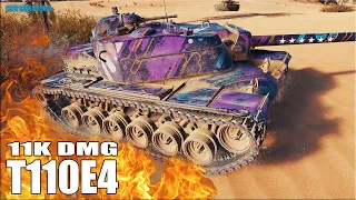 T110E4 11к урона Песчаная Река ✅ World of Tanks лучший бой