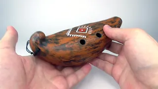 Окарина Ладья. Керамическая флейта. Ceramic ocarina.