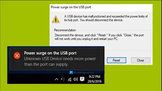 How to Fix the USB Port Power Surge on Windows 10/7  USB Port Not Recognized Technical Sabur