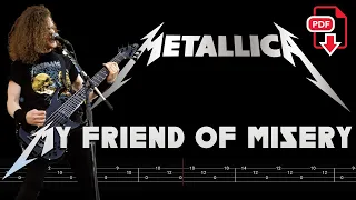 Metallica - My Friend Of Misery (🔴Bass Tabs | Notation) @ChamisBass  #metallicabass #cliffburton