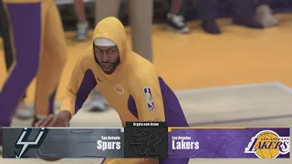 NBA 2K24 Lakers vs Spurs | Hall of fame difficulty