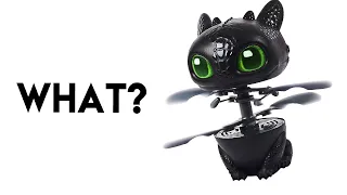 DISTURBING NEW TOOTHLESS TOY! Flying Toothless, Interactive Pet | How to train your Dragon