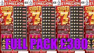 FULL PACK SUPER 7S SCRATCHCARDS £300