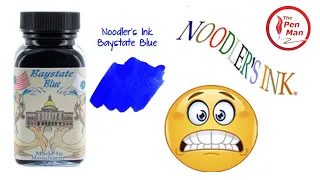 Noodlers Baystate Blue Ink, Fountain Pen Ink Review