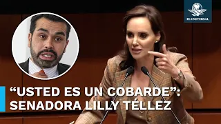 Lilly Téllez llama “cobarde” a Máynez por correr ante derrumbe de templete