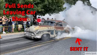 Crazy Cars Send It Leaving Car Show!!