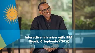 Interactive interview with Rwanda Broadcasting Agency | Kigali, 6 September 2020