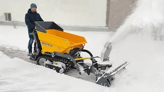 ❄️ BAUMECH mini-dumper | Winter hinged | Snow blower | Brush | Dump