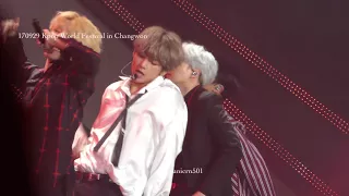 170929 Kpop World Festival in Changwon #BTS     #MICDROP 4K #V #taehyung focus