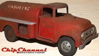 1957 Tonka Gasoline Tanker Semi Truck Restoration