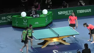 2018 ITTF Team World Cup - Liu Shiwen and Ding Ning v Hayata Hina and Ito Mima (private recording)