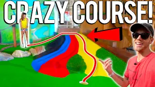 There Is No Other Mini Golf Course Like This! *IT HAS SLIDES!*