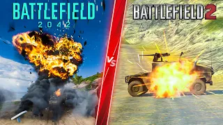 Battlefield 2042 vs Battlefield 2 - Direct Comparison! Attention to Detail & Graphics! PC ULTRA 4K