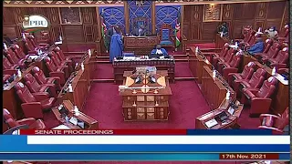 Senate Proceedings, Wednesday 17th November, 2021. at 2.30 P.M