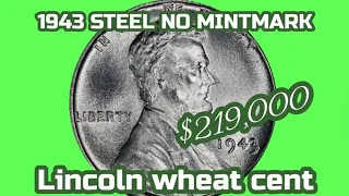 HOW MUCH MONEY IS A "1943 STEEL CENT" "NO MINTMARK" "STEEL WHEAT PENNY" WORTH AND VALUE?"
