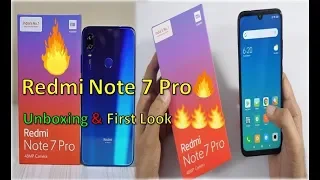 Redmi Note 7 Pro Unboxing,First Look Overview With 48MP Camera,Performance Powerhouse🔥🔥.YU Technical