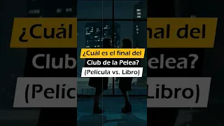 ¿Cuál es el final del Club de la Pelea? (Película vs. Libro) [Fight Club]