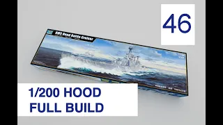 Trumpeter 1/200 HMS Hood Full build with Pontos detail set Part 46