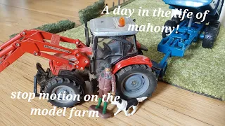 A day in the life of mahony! stop motion on the model farm