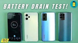 [हिंदी] Realme C35 vs Realme 9i vs Realme Narzo 50 - Battery Drain Test! ⚡️⚡️⚡️