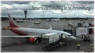 Smartavia.Landing in St.Petersburg