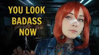 Space Pirate Makeover ASMR //futuristic sci-fi, soft spoken, face and hair touching