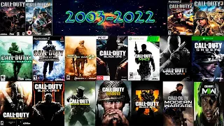 Evolution of Call of duty games in 2003-2023