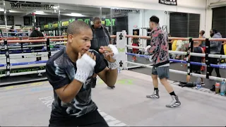 GERVONTA DAVIS 2.0 | CURMEL MOTON 1-0 1KO SHADOW BOXING AT MAYWEATHER GYM IN LAS VEGAS