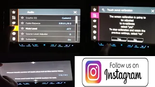 how to calibrate touch screen stereo // calibrate pioneer stereo // Pioneer Avh5890bt