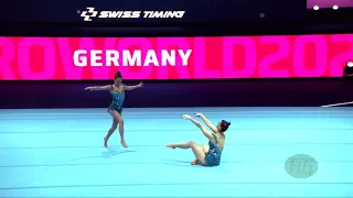 Germany (GER) - 2022 Acrobatic Worlds, Baku (AZE) - Dynamic Qualification  Women's Pair