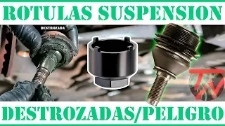 Como cambiar ROTULA de SUSPENSION Rota ( Con y Sin EXTRACTOR ) 😮🛠