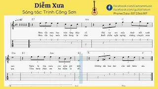 Diễm Xưa - Guitar tab đơn giản