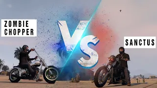 BIKE TOP SPEED | GTA V | Zombie chopper vs Sanctus |