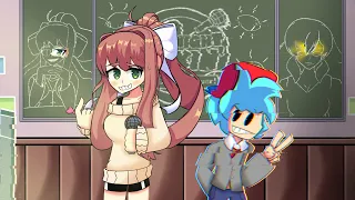 The end to my favorite FNF mod! FNF Doki Doki Takeover Plus!