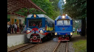 ТУ2-129 и ТУ2-241 на закрытии 86 сезона МДЖД/Diesel locomotives TU2-129 and TU2-241. MDZHD