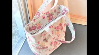 A Zippered, Lined Tote Bag Tutorial