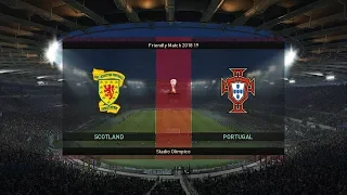 SCOTLAND VS PORTUGAL FRIENDLY 2018 HD ALL GOALS - PES 2019 Gameplay PC