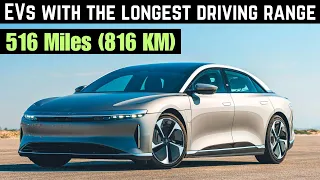 Top 5 Longest Range Electric Cars for 2024 - EVs With The Longest Driving Range!
