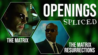 Openings of The Matrix (1999) and Resurrections (2021) - SPLICED