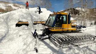 Snowcat Digs Out Cabin! 10 ft Fresh Utah Snow vs Bombardier BR 400