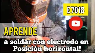 CÓMO SOLDAR EN HORIZONTAL CON ELECTRODO , EJERCICIOS  BASICOS PARA DESAROLLAR LA HABILIDAD.