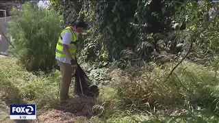 Man gaining notice for picking up trash across East Bay